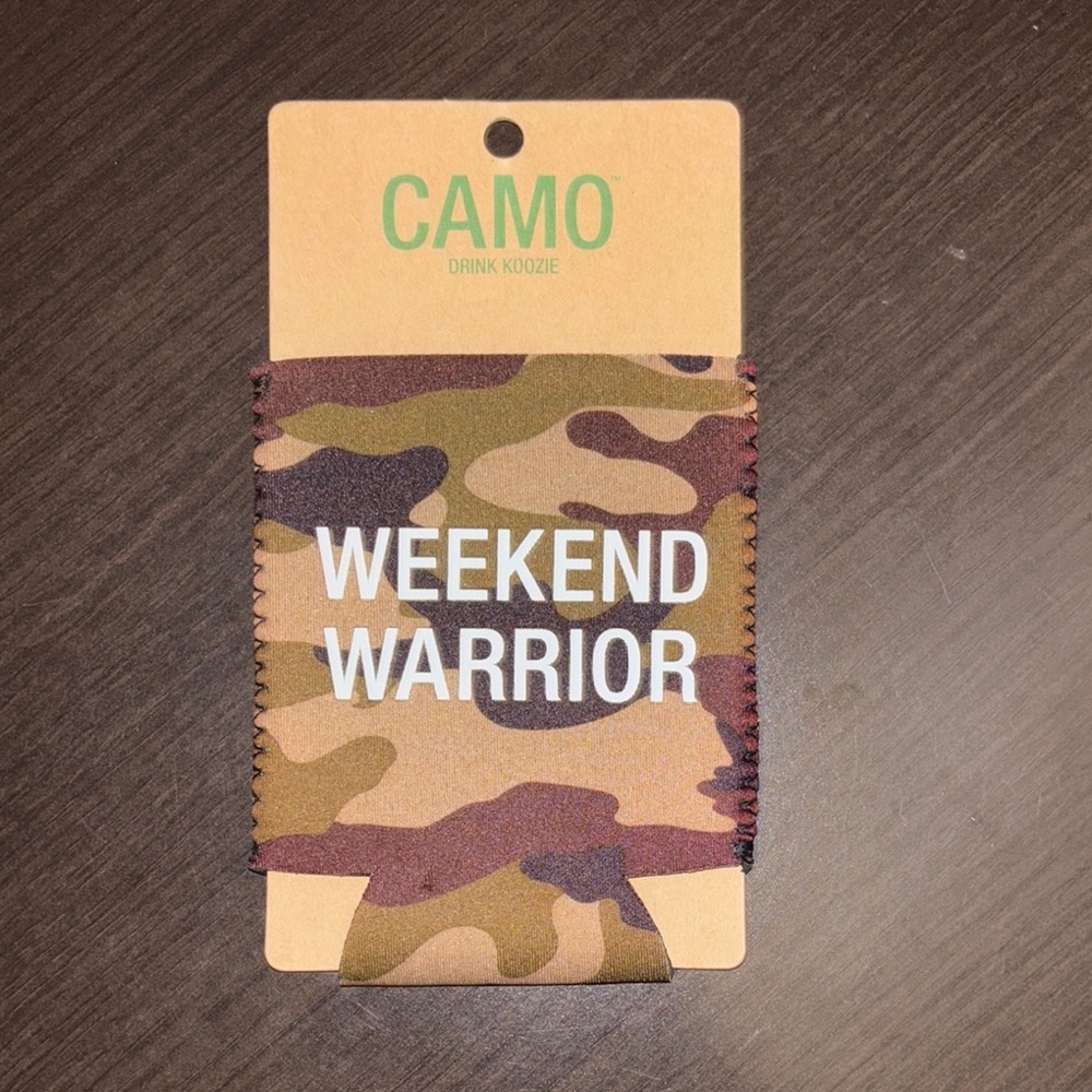 Camo Drink Koozie - Weekend Warrior